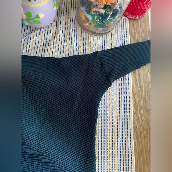 Reiss lara knit dress In Dark Green Size Small Long Sleeve Off Shoulder - Picture 7 of 13